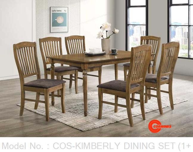 COS-KIMBERLY DINING SET (1+6)